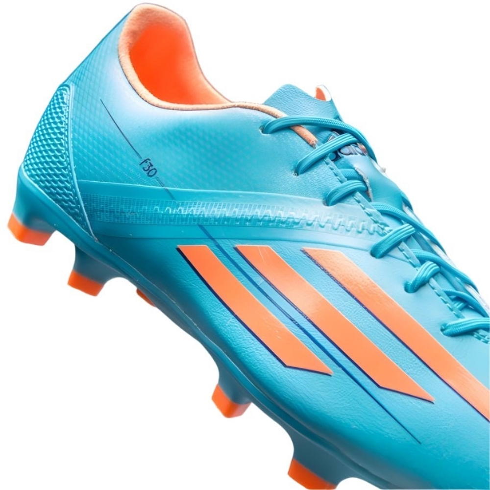 Adidas F30 TRX FG Firm Ground Soccer Cleats Samba Blue/ Glow Orange/Purple Sz 7
